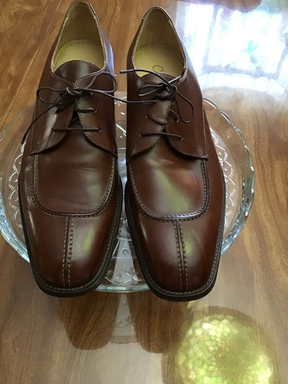 Cole Haan Men’s Brown Split Toe Oxford Dress Shoe